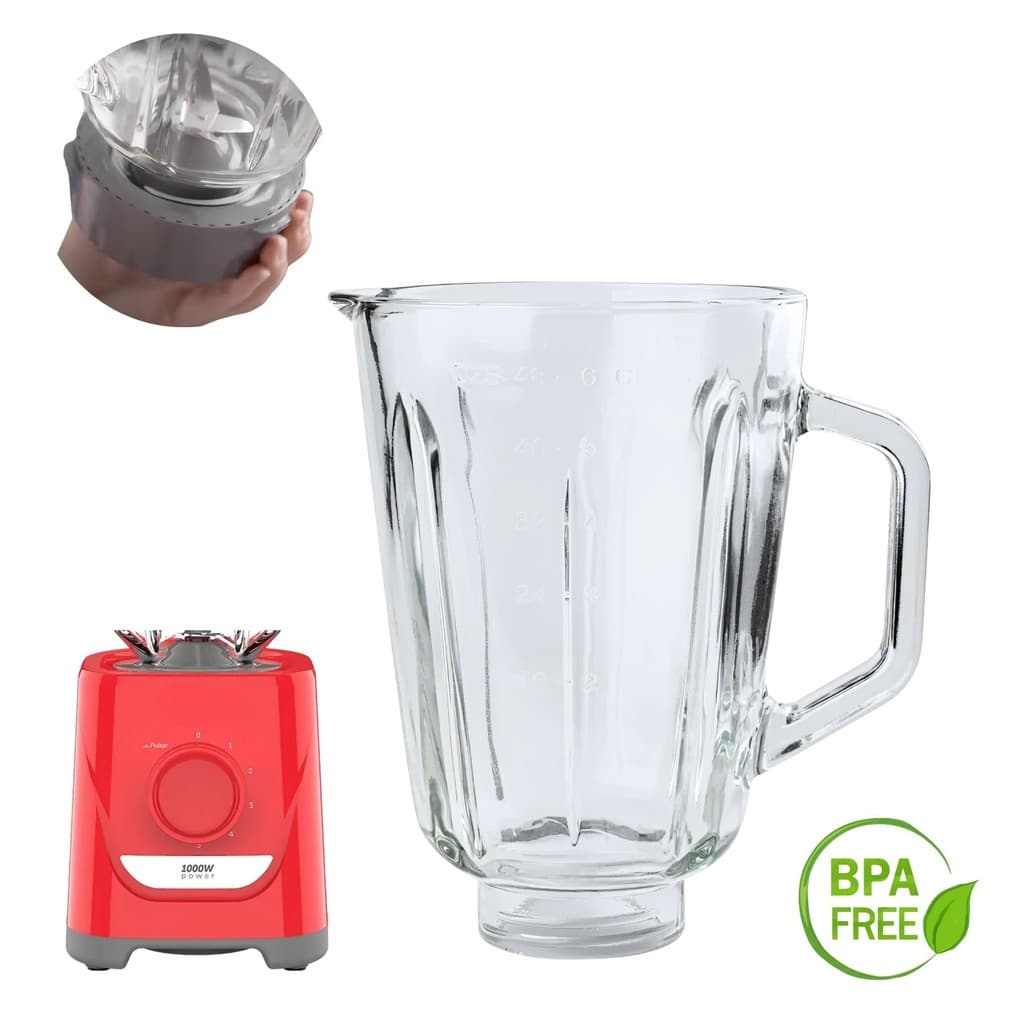 Jarra Compatível com Liquidificador Oster OLIQ501 e OLIQ500 de Vidro Resistente