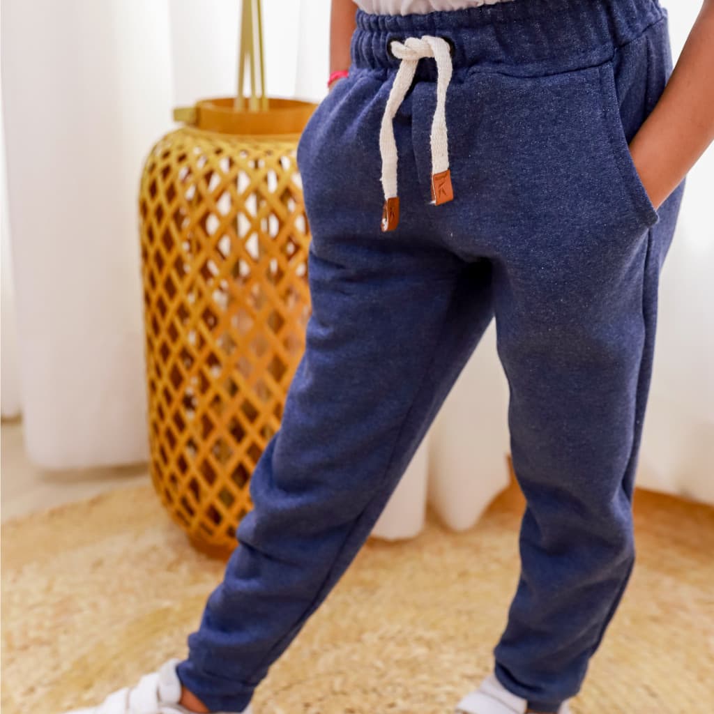 Calça Jogger Moletom Flanelada Menino Infantil Modinha