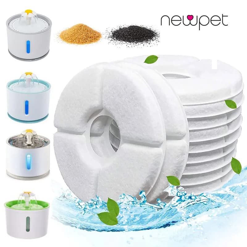4 Peças Substituto Filtro De Carbono Ativado Para Gatos Filtros De Substituição De Fonte De Água Acessórios
