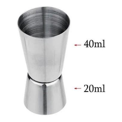 Dosador Bebidas Duplo 40ml 20ml Inox Bartender Gin Vodka