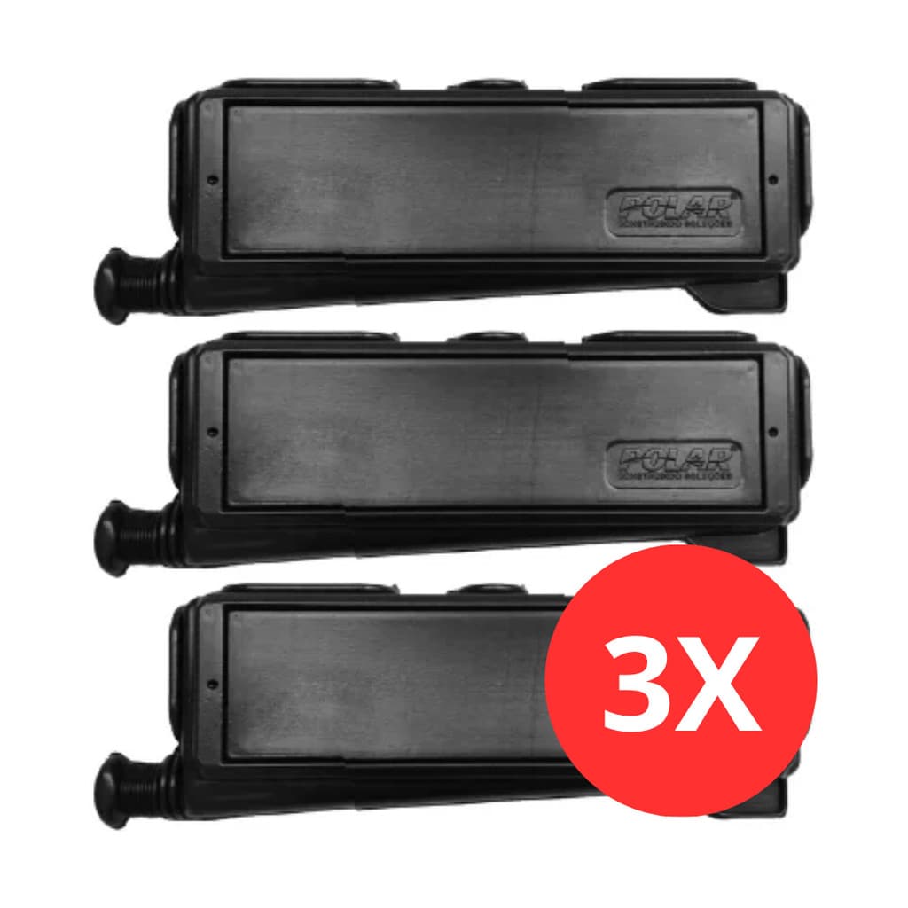 Kit 3 Caixa De Passagem Sobre Porta Ar Condicionado Split Cpp 017 Rv