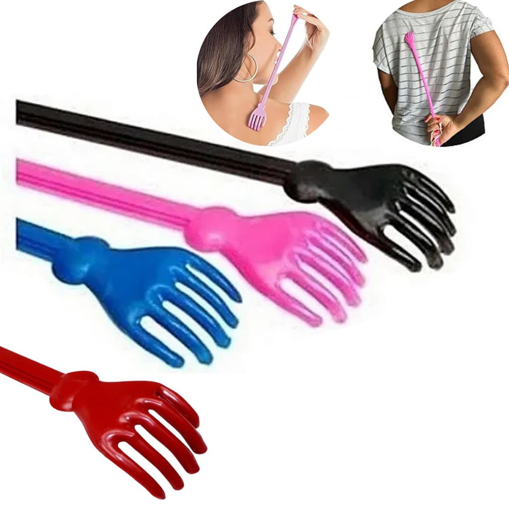 Kit 4 Suporte Acessório Para Coçar Costas Mãozinha Coçadora