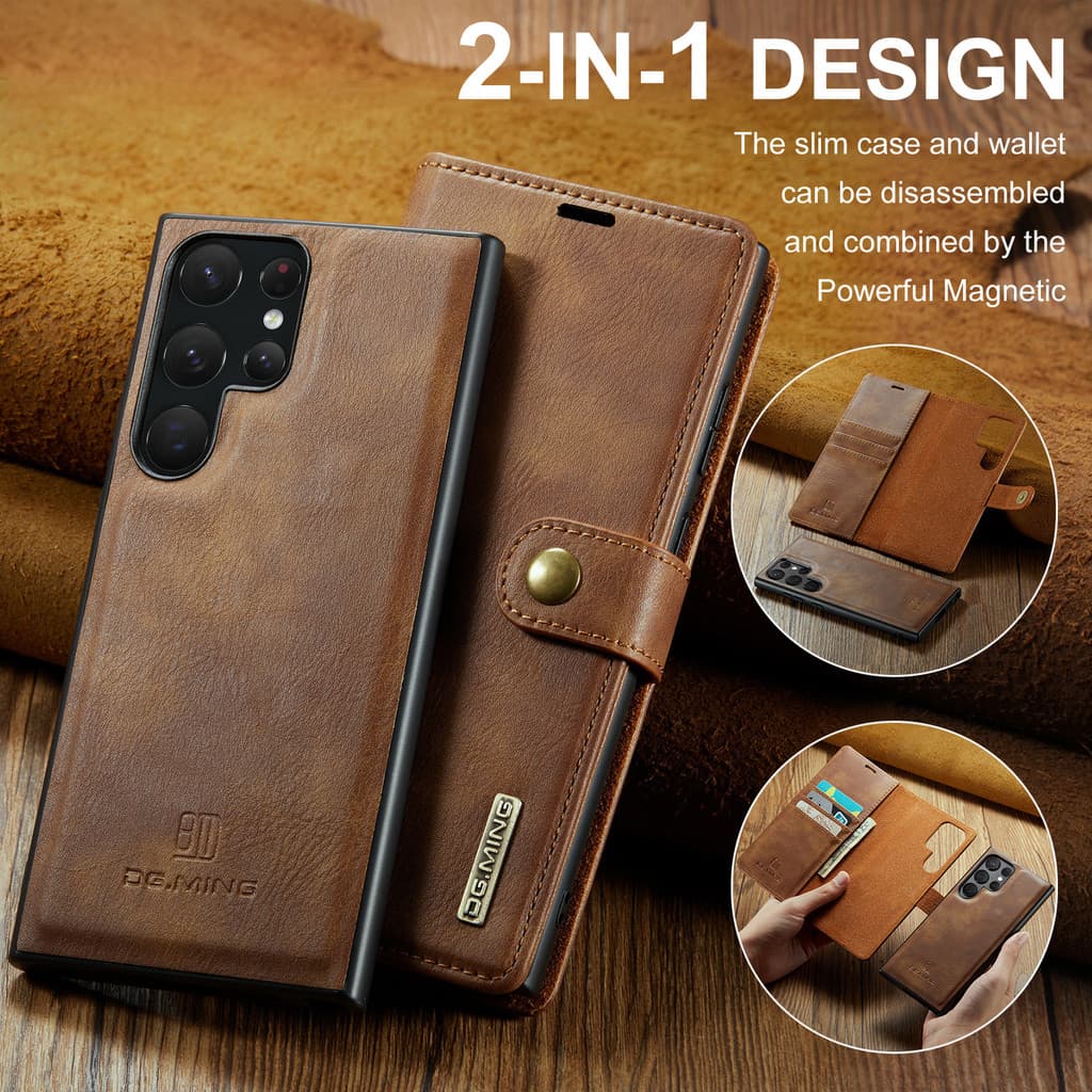 Para Samsung Galaxy S25 Ultra S24 S23 FE S22 Plus S26 Flip Suporte Carteira De Couro Caso Telefone
