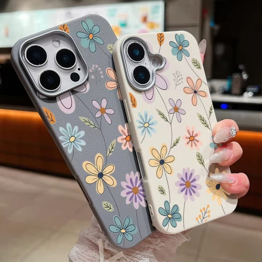 Capa De Telefone Flores Estilo Europeu Para Realme C75 C75x C67 C65 C63 C61 C55 C53 C51 C35 C30 C30S C15 C11 Note 60 50