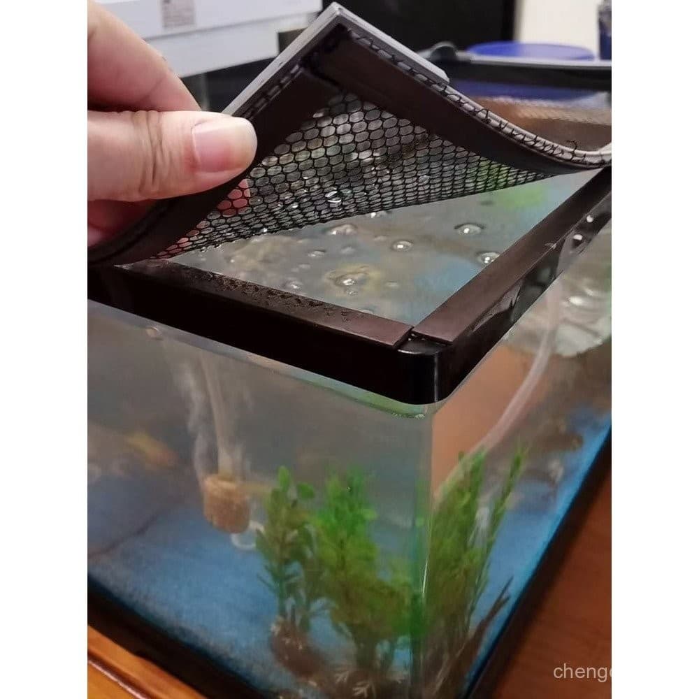 Rede Magnética Anti-Salto Auto-Cortante para Aquário, Rede Anti-Escapamento, Não-Dannosa para Peixes, Rede Anti-Sal