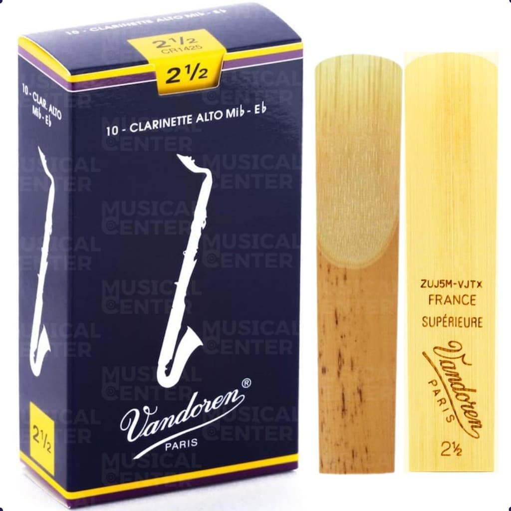 1 PALHETA P/CLARINETE ALTO TRADICIONAL 2,5 CR1425 VANDOREN