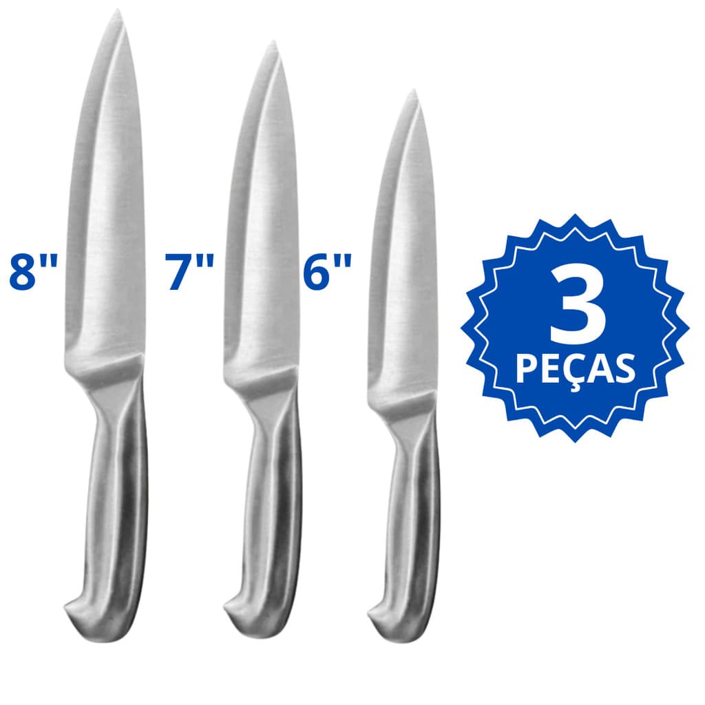 Faca Profissional Aço Escovado Faca Peixeira 6 7 8  Cutelo para Açougue Churrasco