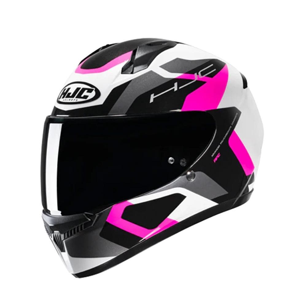 Capacete Hjc C10 Tins Branc Cinz Pret Rosa 58 [F016]