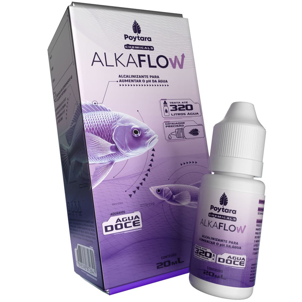 Poytara Chemicals Alkaflow 20ml Tamponador De Ph Aquários