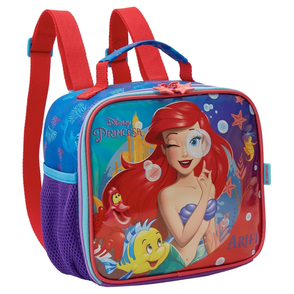 Lancheira Térmica Ariel Sereia Disney Escolar Princesa Girls