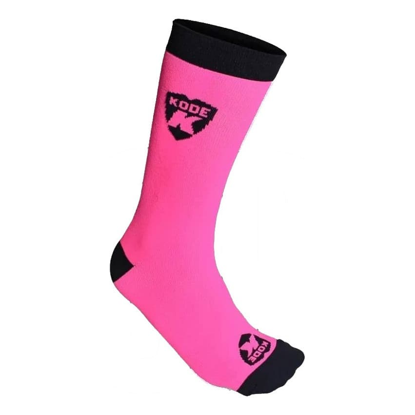 Meia Ciclismo Cano Medio Kode Varias Cores Mtb Speed - Cor: Rosa