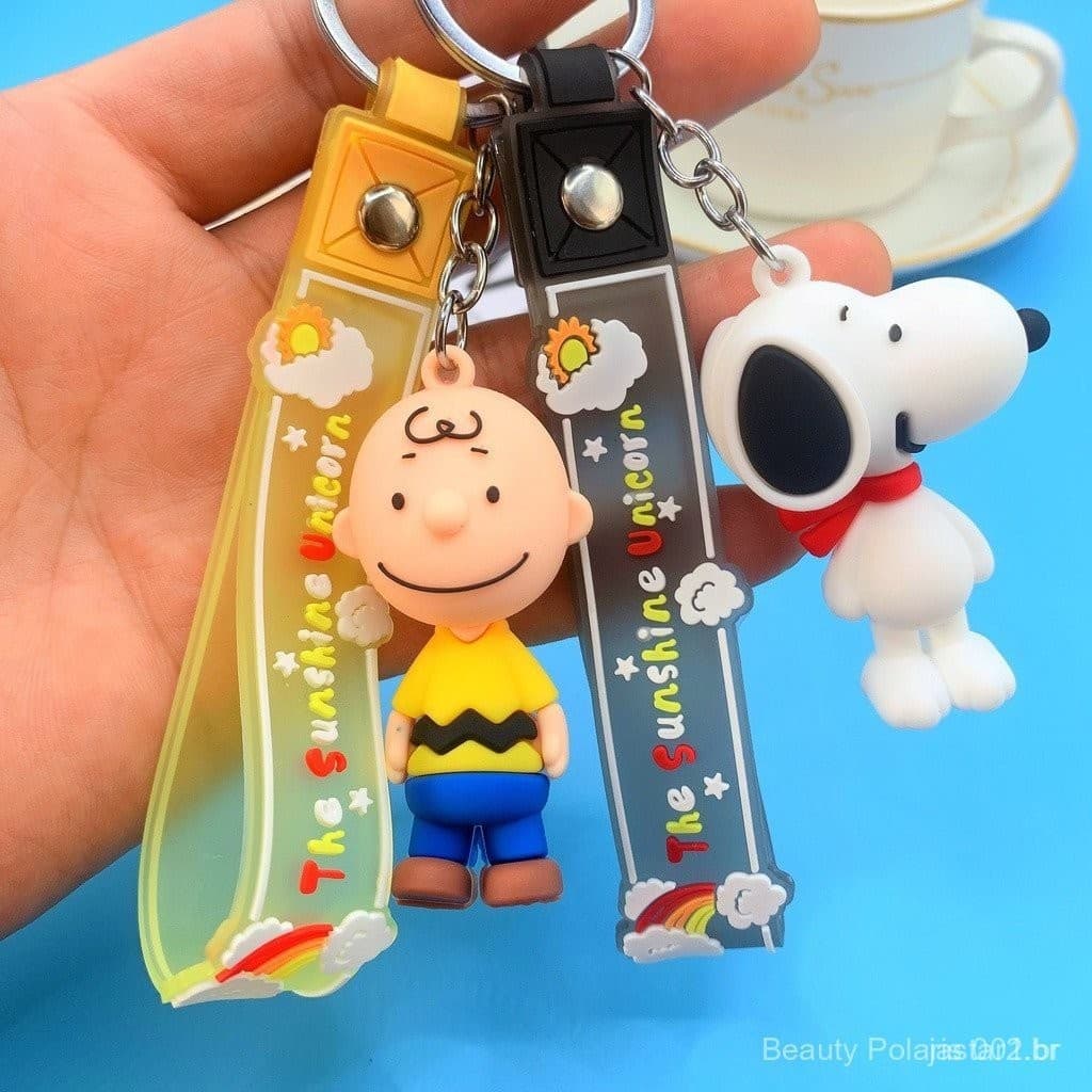 Chaveiro Charlie Brown Snoopy Action Figure Brinquedos Figura De Ação