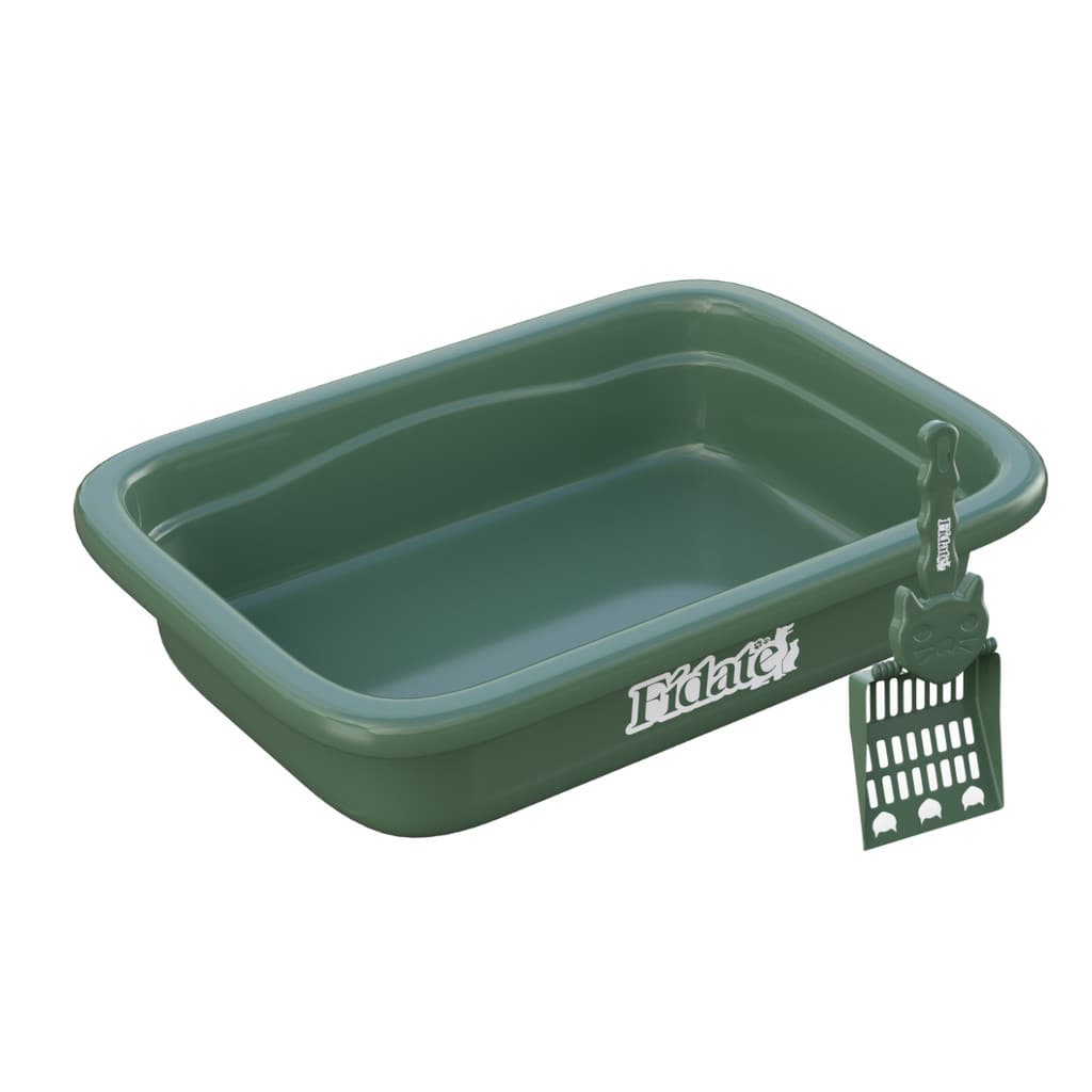 Kit Bandeja + Pá Higiênica Gato Fídate 8L Caixa de Areia Pet Limpeza