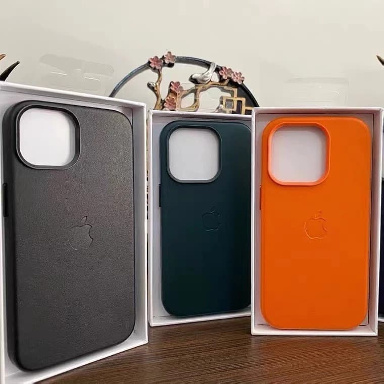 Nova Capa Magsafe De Couro Para IPhone 11 12 13 14 15 16 Plus Pro Max MAGSAFE + pelicula de brinde