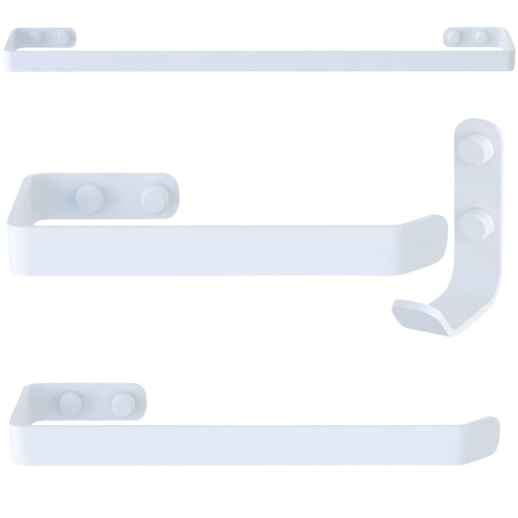 Kit Acessórios Para Banheiro 4 Peças Branco SF.Plus