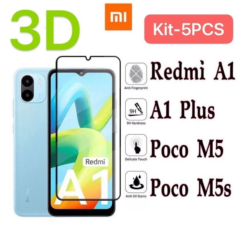Película de Vidro 3D Xiaomi Redmi A1/ A1Plus/ POCO M5/5s