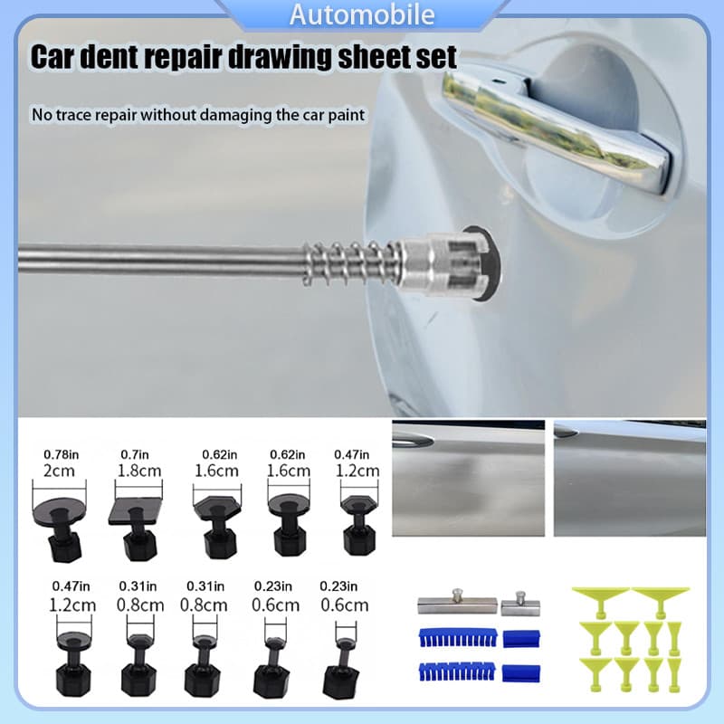 Removedor De Amassados De Carro , 10 Peças , Extrator Automático , Kits De Remoção Poderoso Kit De Reparo Para
