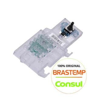 PLACA INTERFACE PARA MAQUINA DE LAVAR BRASTEMP/CONSUL ORIGINAL - CWE15 - CWL16 (DEMAIS MODELOS NA DESCRIÇÃO) BIVOLT