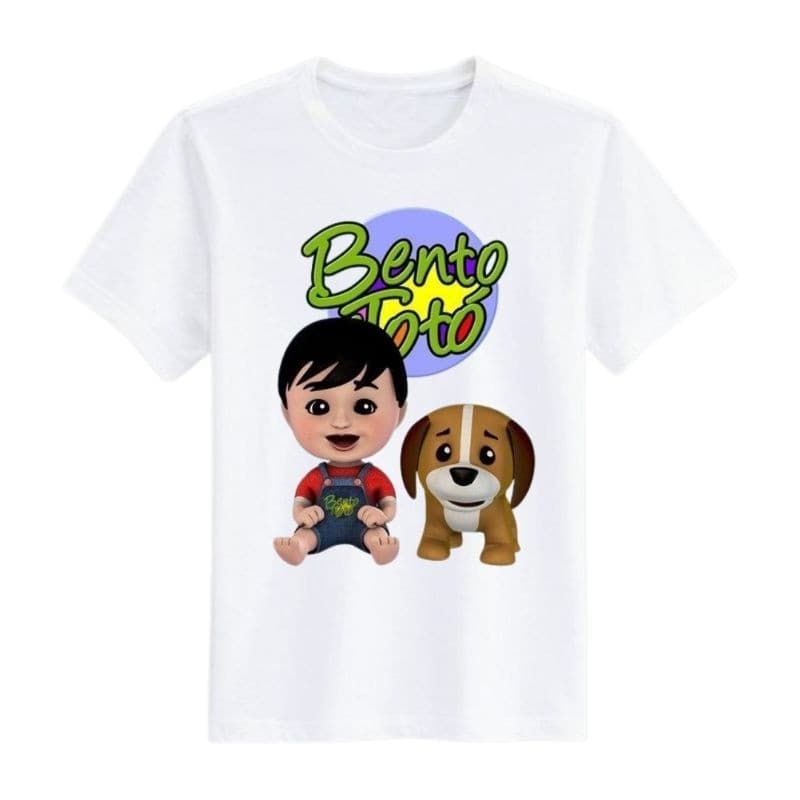 Camiseta camisa Unissex estampada Bento e Toto Adulto e Infantil t-shirt e babylook 100% algodão. Envio rápido.