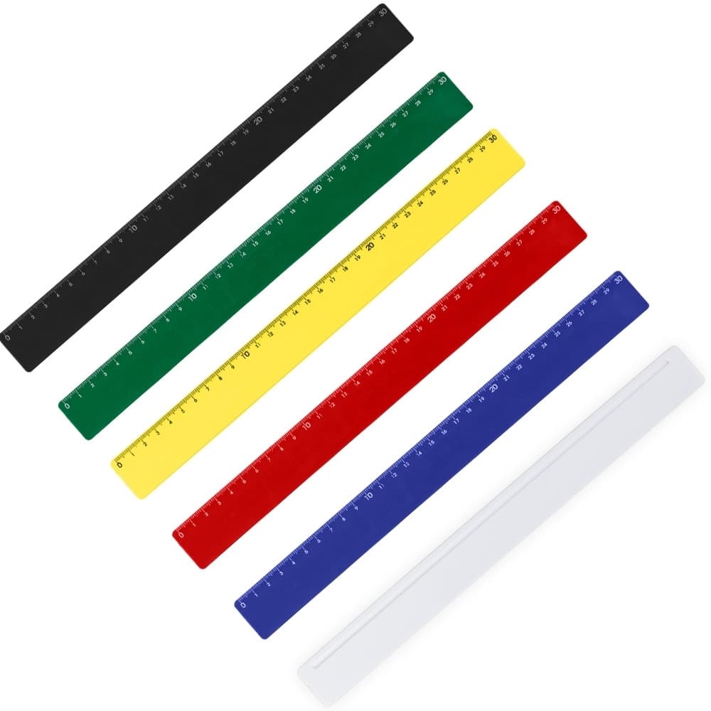 Kit 200 unidades Régua Plástica 30cm
