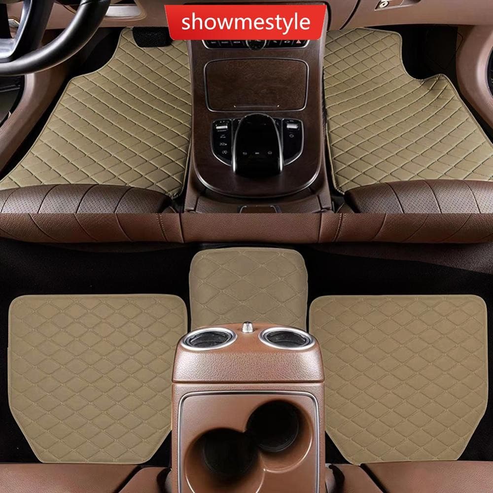SMS 5 Pçs/Set Universal Interior Do Carro Tapetes De Couro À Prova Dwaterproof Água Auto Pé Almofada Protetor Automóvel