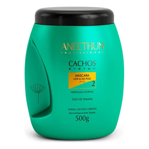 Aneethun Máscara Low E No Poo Cachos System 500g Ph3.5 -