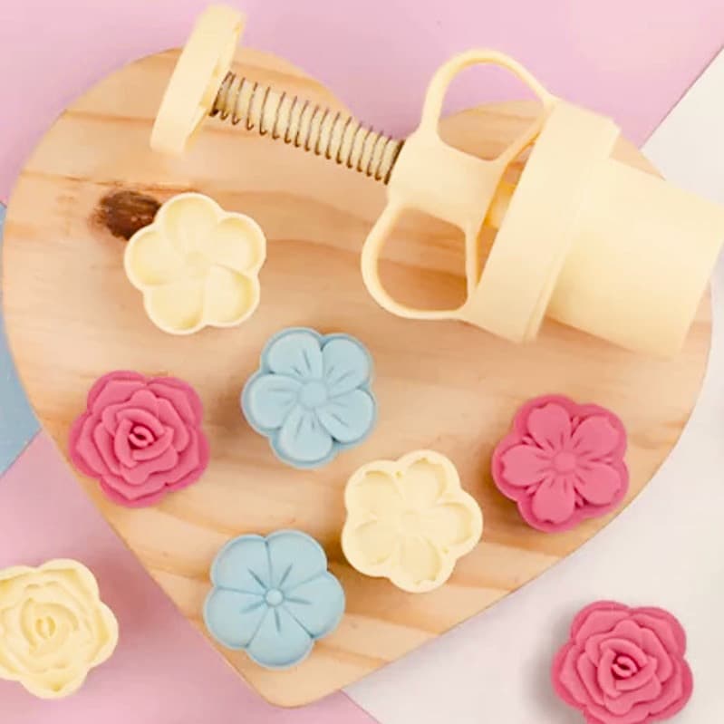 Kit Ejetor Max Flores Para Modelar Massas Doces e Brigadeiros até 25g - Blue Star Entrega Rápida