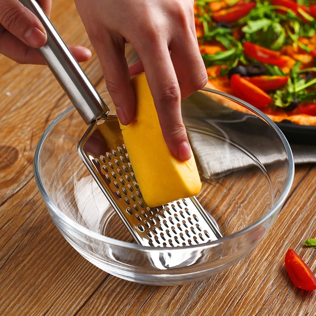 Ralador Fino de Aço Inox – 24cm Ideal para Queijos, Legumes, Alho e Muito Mais WL-2471