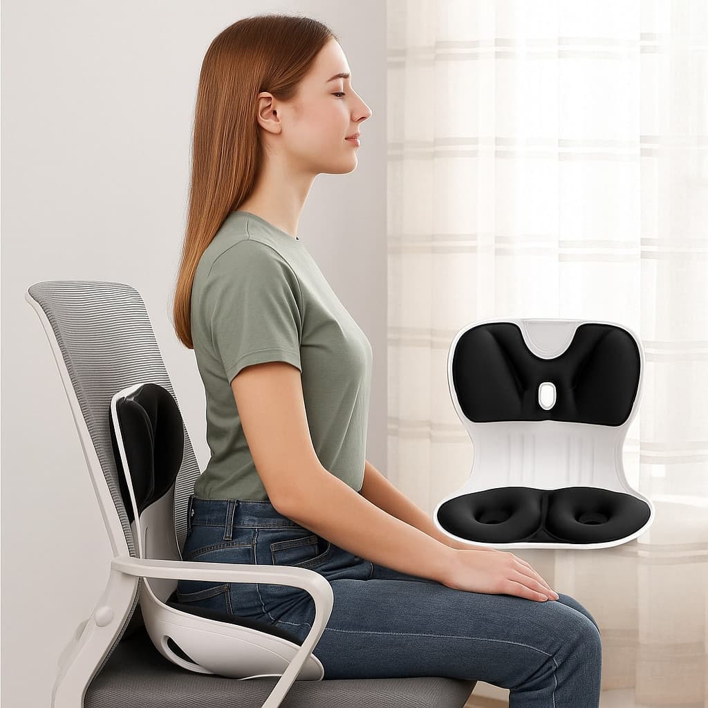 Assento Ergonômico Cadeira Correção De Postura Apoio Escritório Home Office Previne dores