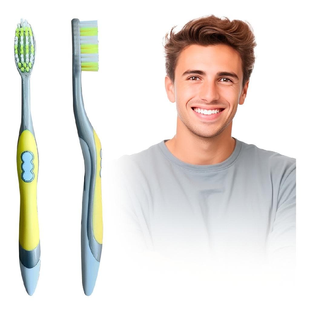 Escova de Dentes Macia  Revolution Power Grande Cerdas Macia Adulto