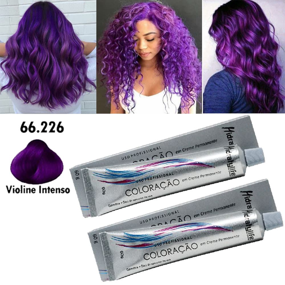Kit 02 Tinta Coloração Violine 66.226 Mairibel/Hidraty 60g