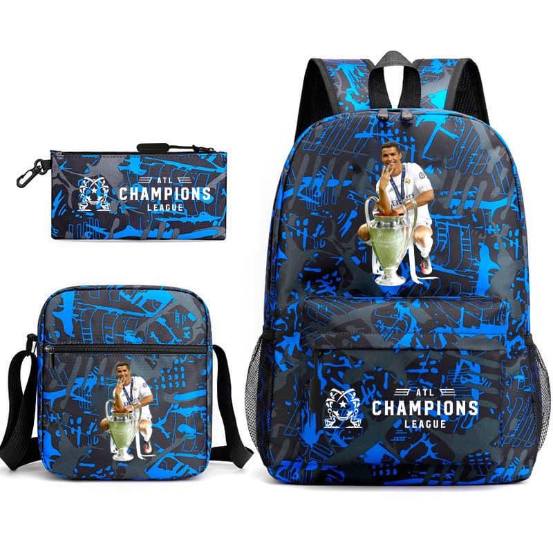 Nova Mochila Ronaldo de Fornecimento Direto para Adolescentes Estudantes Mochila Estrela do Futebol Ronaldo Mochila para