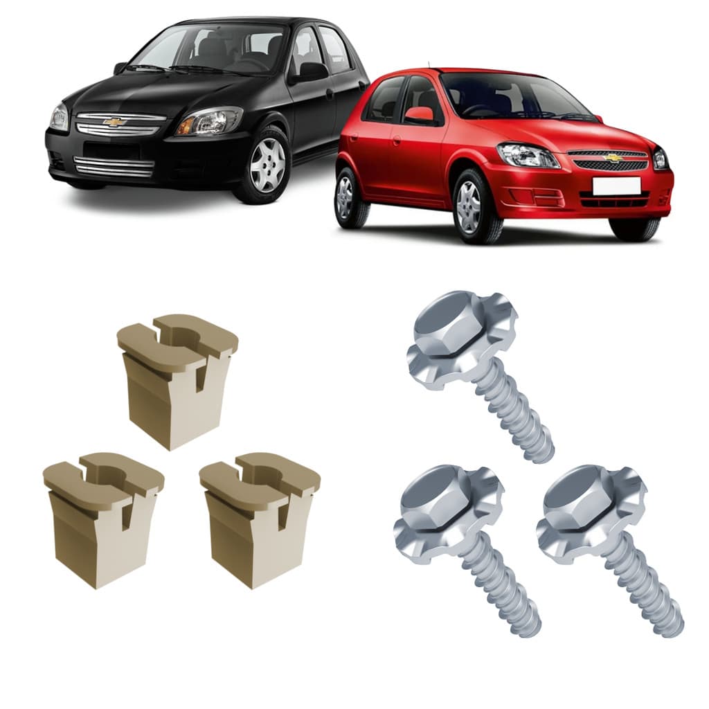 Kit 6 Grampos Farol E Farol De Milha Celta Prisma 2001 A 2012