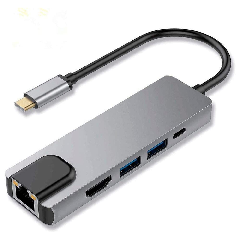 Hub, Adaptador USB C para USB, Hub USB C 5 em 1 Gigabit