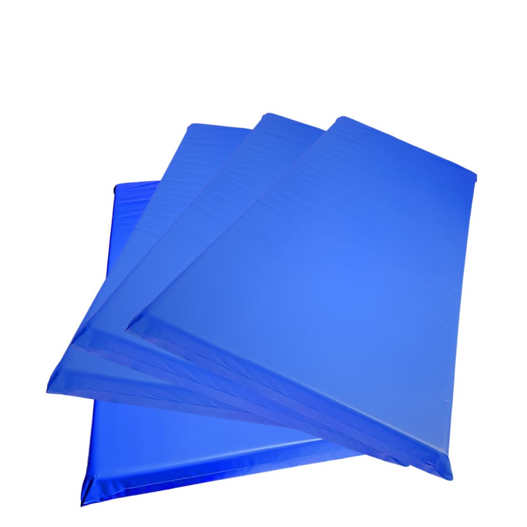 Colchonete Premium 1,20 X 60 X 4cm Laser Escola creches Ginástica Yoga Cor Preto azul preto