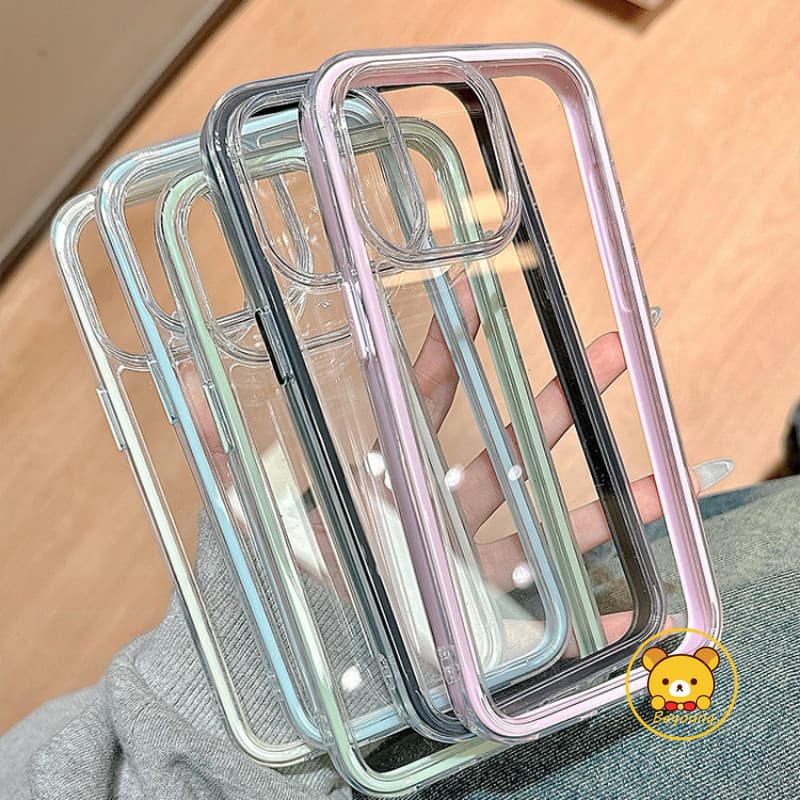Capa De Borda De Cor Sólida Para Xiaomi Poco F7 Ultra F6 G5 Pro F3 C75 5G 4G Telefone Fofa Doce Simples Macia À Prova De