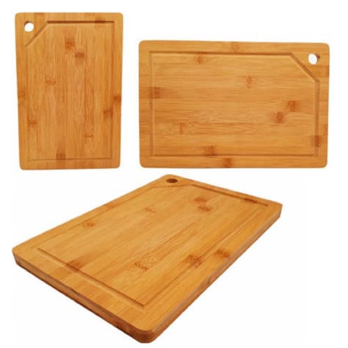 Tabua De Carne Corte Madeira Bambu Grande Ecokitchen 45 cm