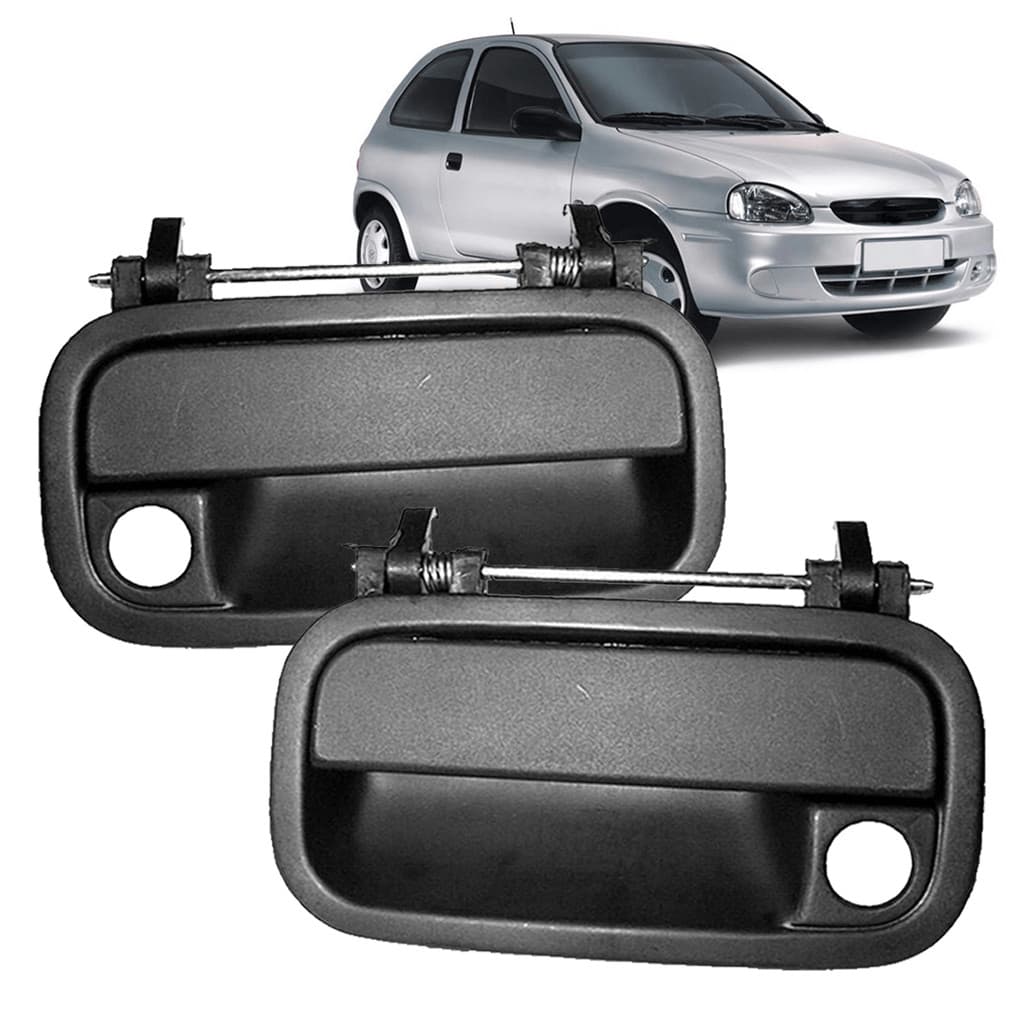 Par Maçaneta Externa Furo Porta Dianteira Corsa 1994 1995 1996 1997 1998 1999 2000 2001 Vectra 1993 1994 1995 1996 1997