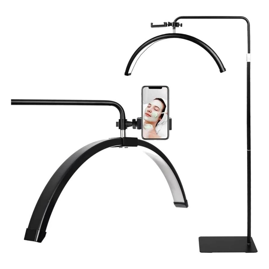 HD-M6X Luminaria Meia Lua Estetica Mesa Spa Arco 3 Tons Ajustavel Salao Beleza  Limpeza De Pele
