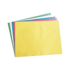 100 x Papel Cartolina Amarelo 48x66