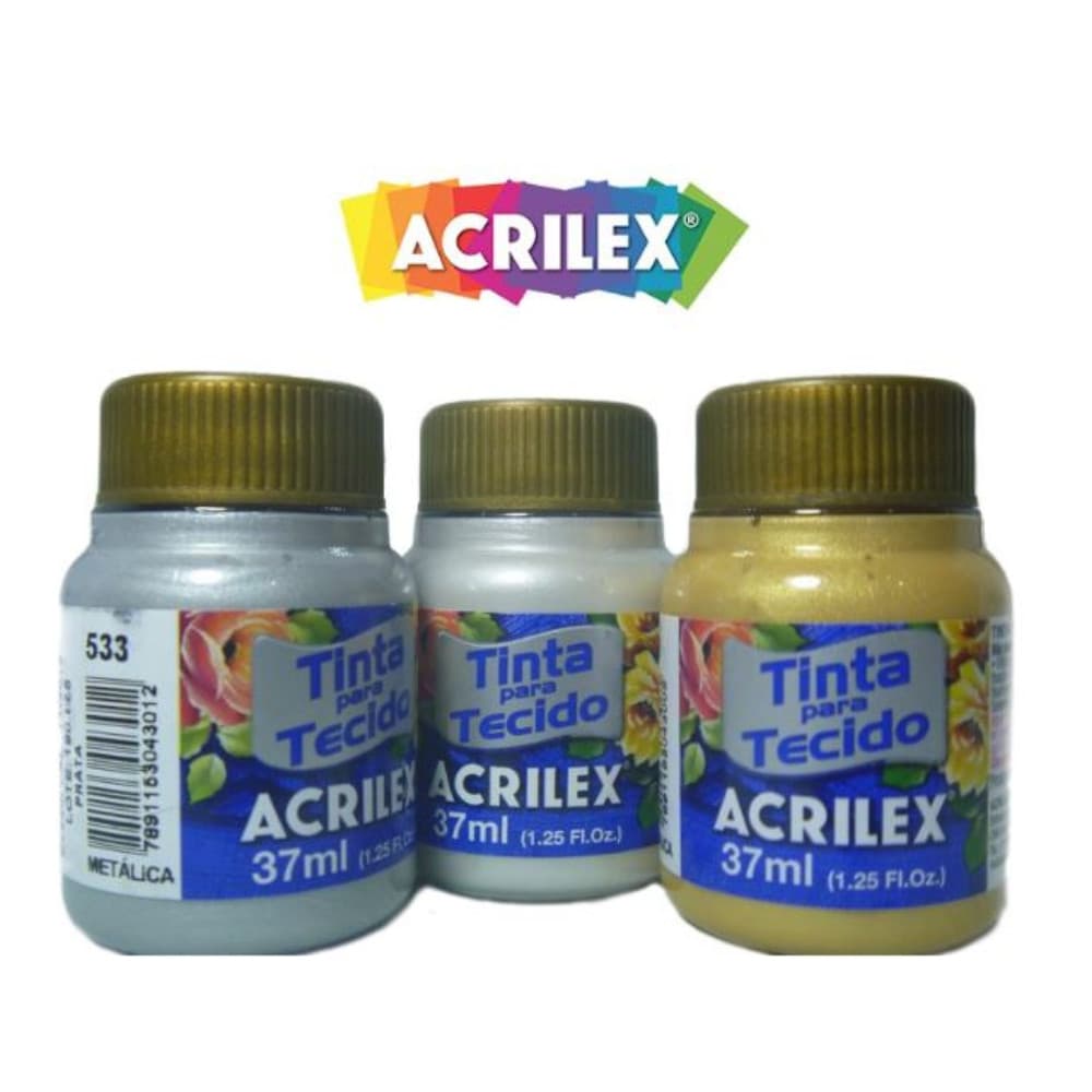 Tinta Para Tecido Metal 37ml 04340 Acrilex