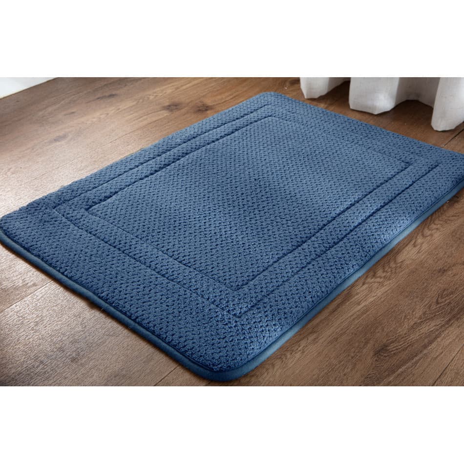 Tapete Aconchego 45 x 65 Cm Antiderrapante Beira Cama Soft 600 Gm² Ultra Macio Fofinho Lavabo Banheiro Não Escorrega