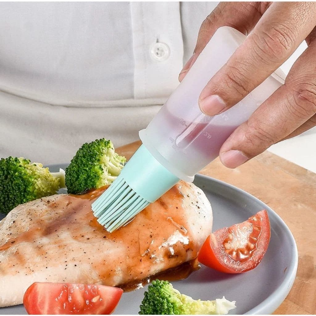 Culinário Com Pincel Reservatório Cozinha Untador Frigideira Óleo Confeiteiro 60ml
