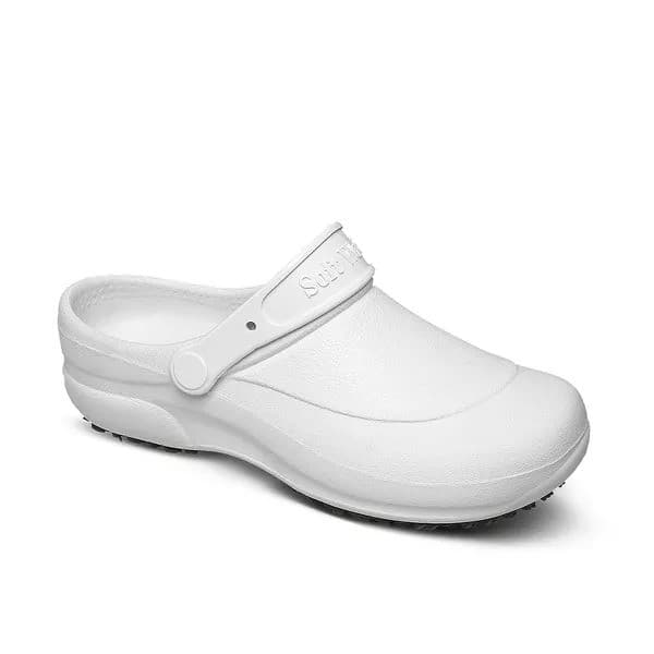 Sapato Aberto Enfermagem Cozinha Antiderrapante 39/40 Branco Soft Works
