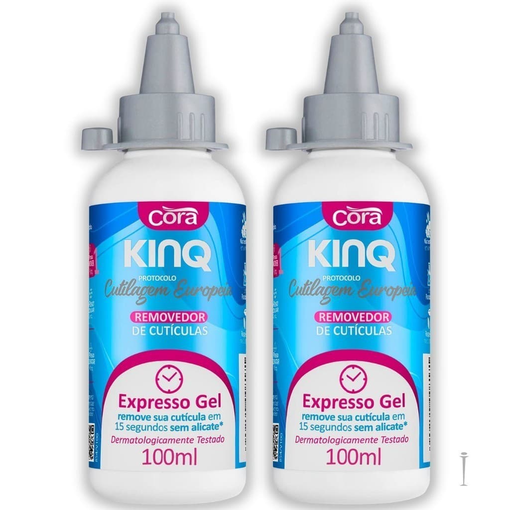 Kit 2 Kinq Gel Removedor e Amolecedor de Cutículas Cora 100ml