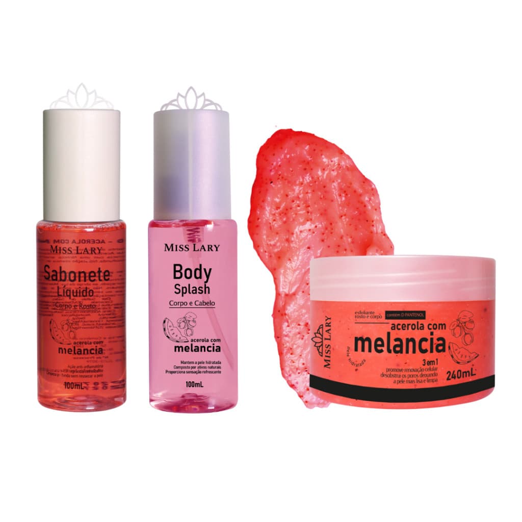 KIT LINHA ACEROLA COM MELANCIA - MISS LARY