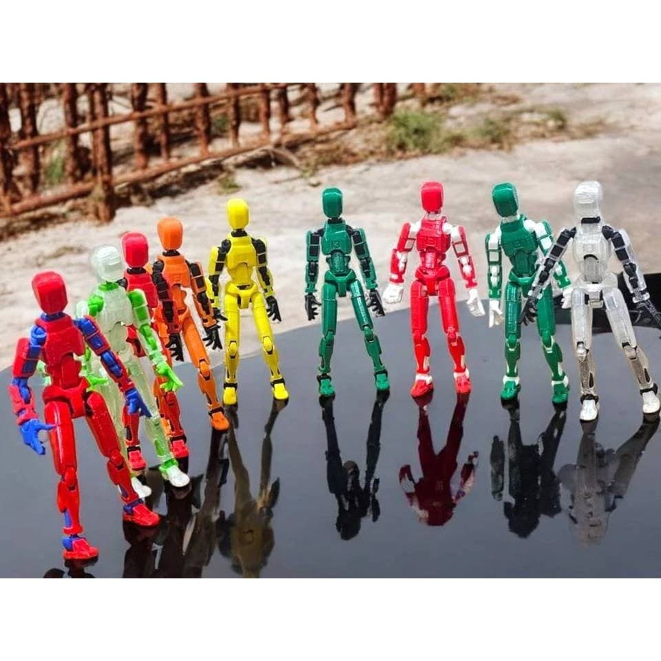Boneco Articulado Dummy 13 para Artistas - Com Cores sorteadas ATENÇÃO SERA ENVIADO CORES ALEATÓRIAS 14cm DESMONTADO