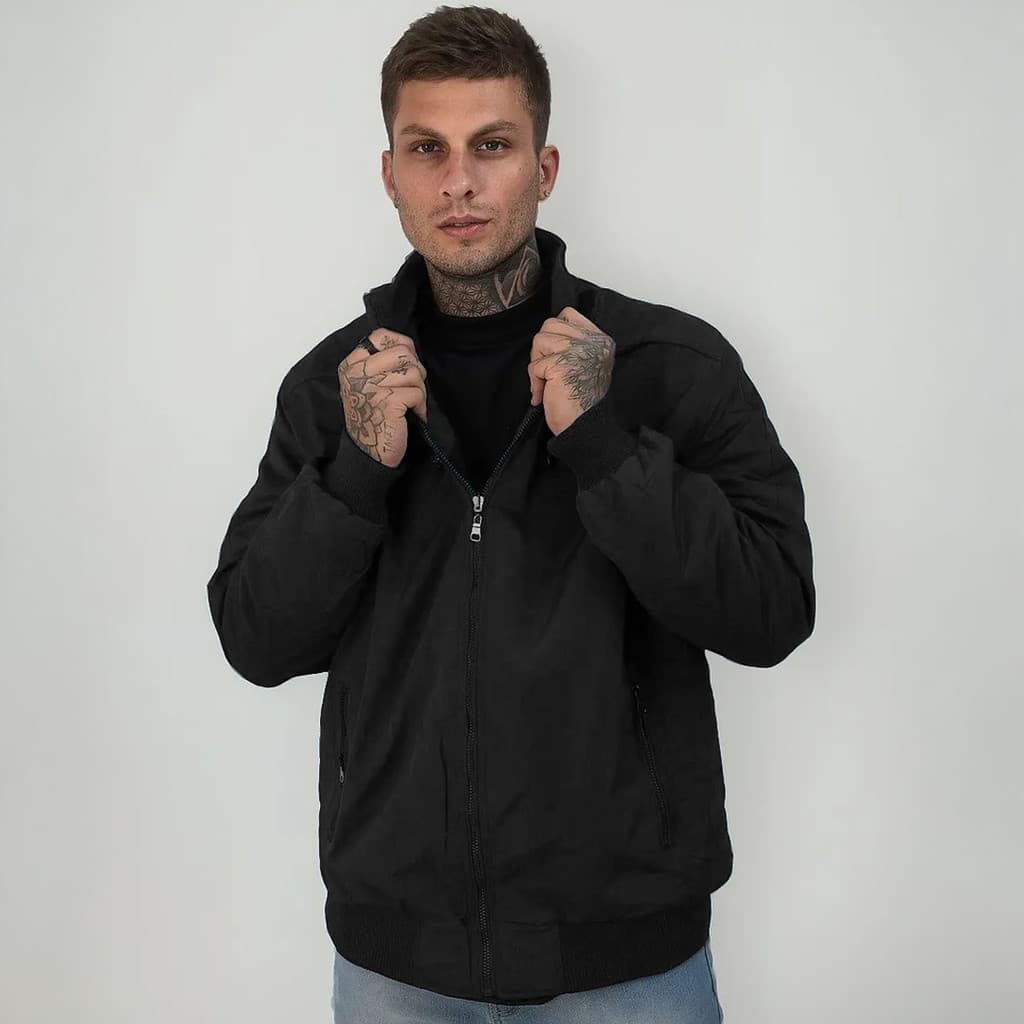 Jaqueta Dupla Face Masculina Casaco Bomber Puffer Bobojaco