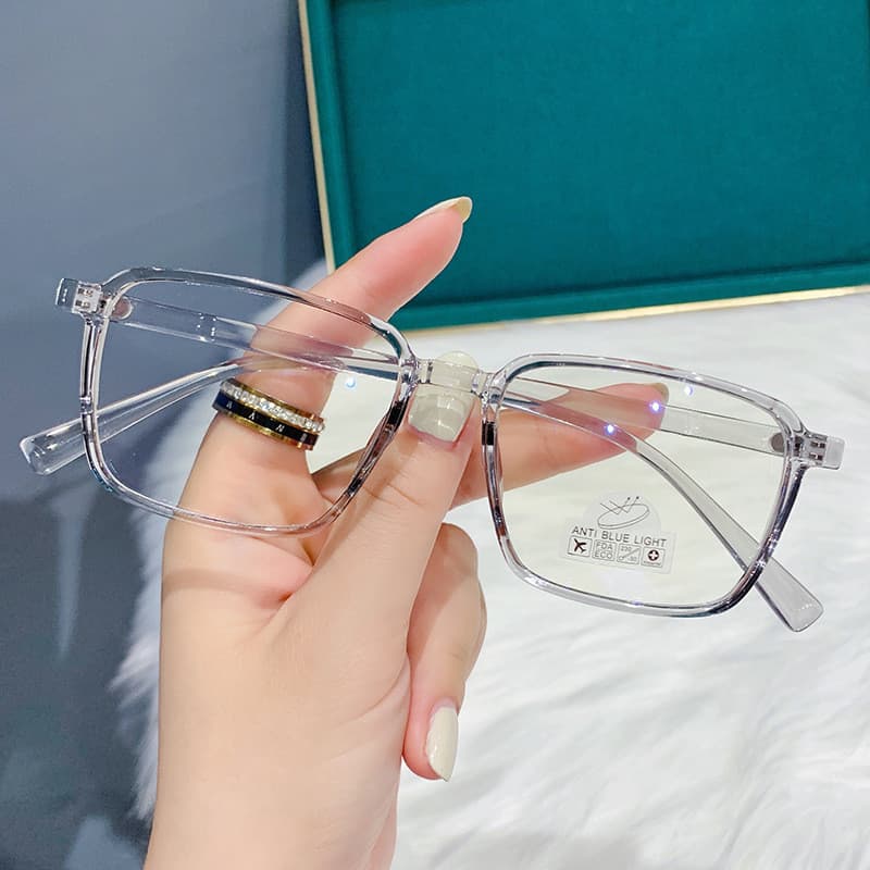 TR Masculino E Feminino Novos Óculos anti-Azuis Moda Feminina Versão Coreana retro Pequeno Quadrado Planos Estudantes Do