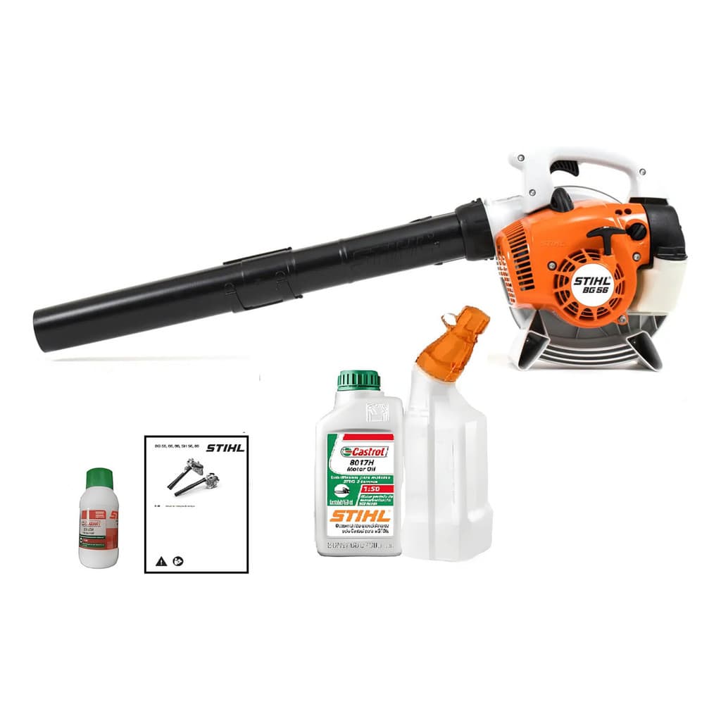 Combo Soprador Stihl Bg 56 A Gasolina + Oleo E Misturador Nf